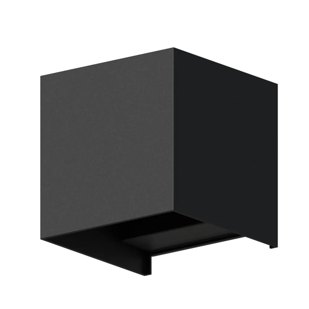 Lampa de perete de exterior LED Calex Bari Up & Down lumina alba calda 7W IP54 Negru