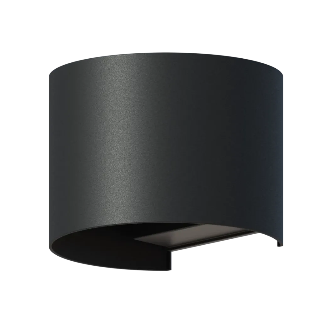 Lampa de perete de exterior LED Calex Verona lumina alba calda 3000K 7W IP54 Negru