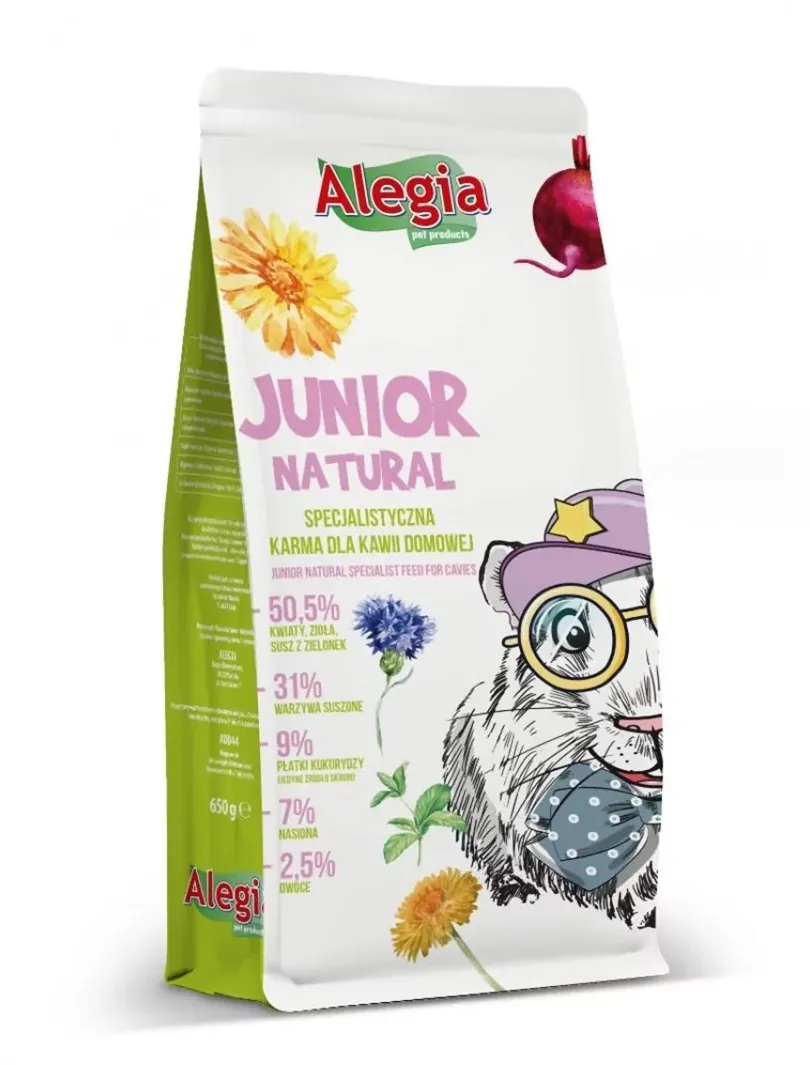 ALEGIA Junior Natural - food for domestic cavies - 650g