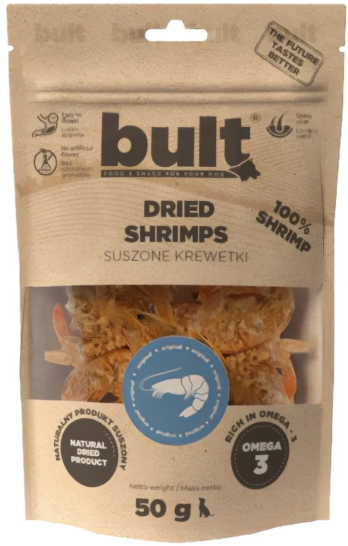 BULT Natural Dried Shrimp Mono - dog treat - 50g