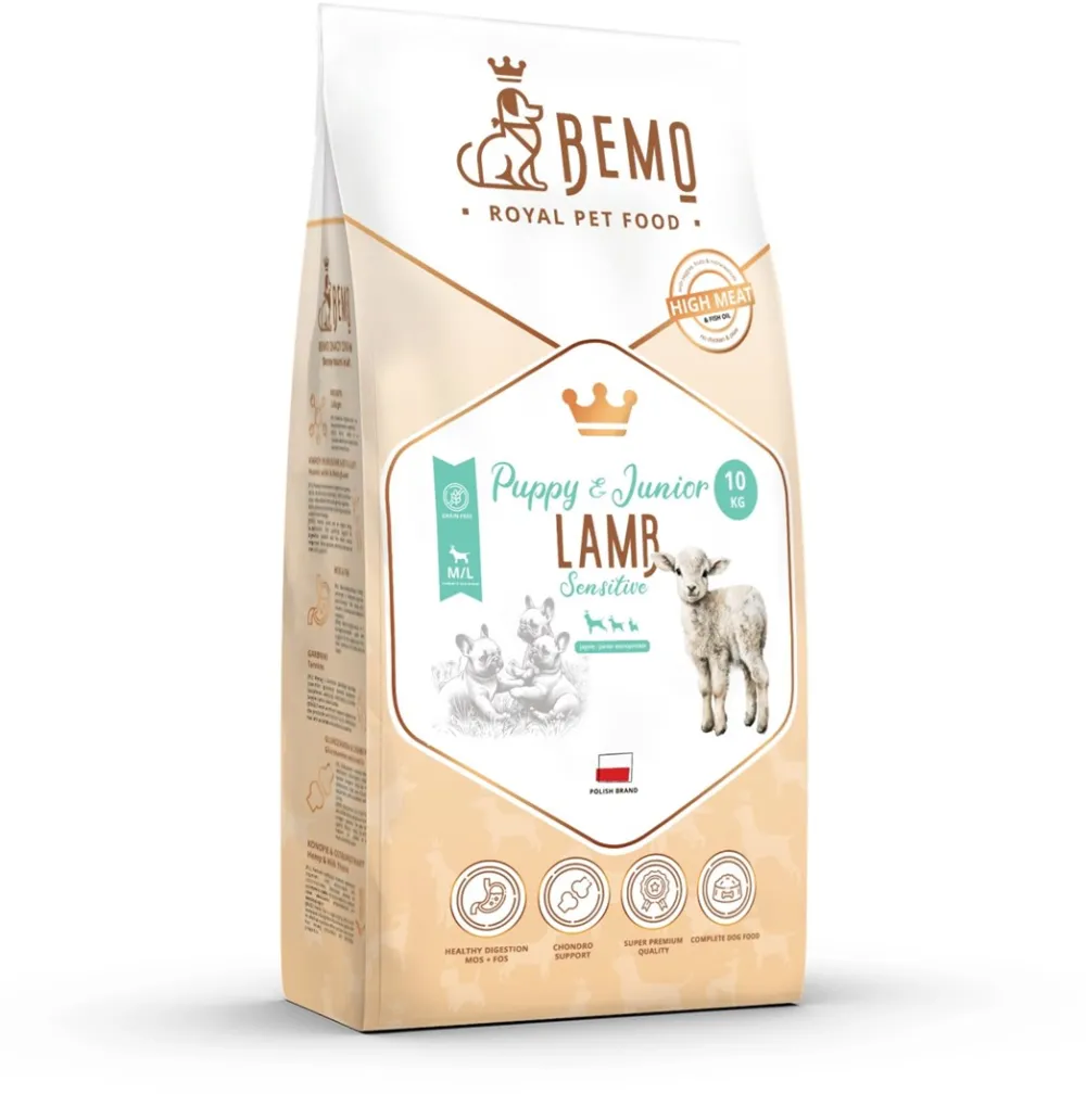 BEMO Sensitive Junior Lamb Medium/Large Mono - dry dog food - 10kg