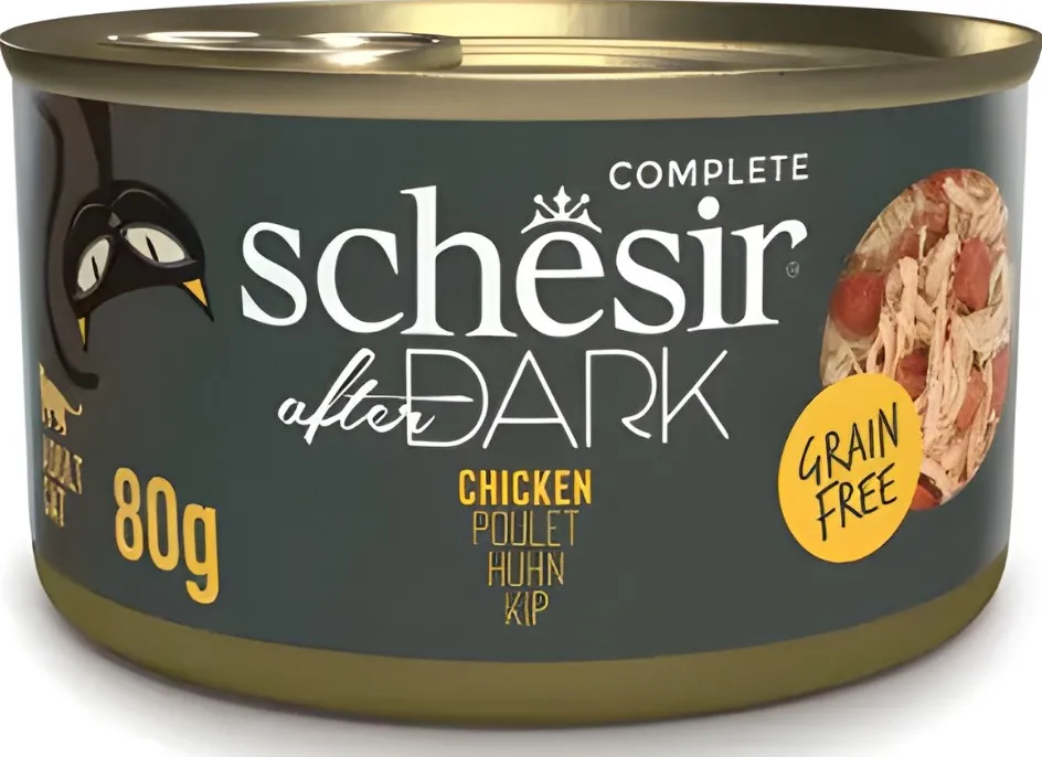 SCHESIR After dark Chicken in broth - wet cat food - 80g