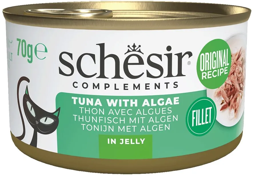 SCHESIR Complements Tuna with algae in jelly - wet cat food - 70g