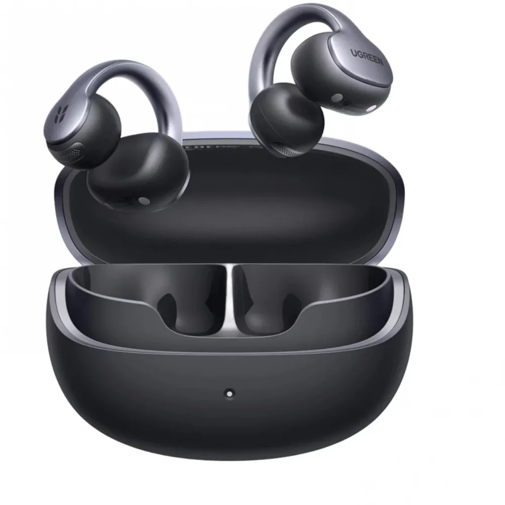 Casti True Wireless Ugreen ClipBuds Pro2 open-ear LDAC Hi-Res Bluetooth 6.1 46h autonomie IP56 Gri