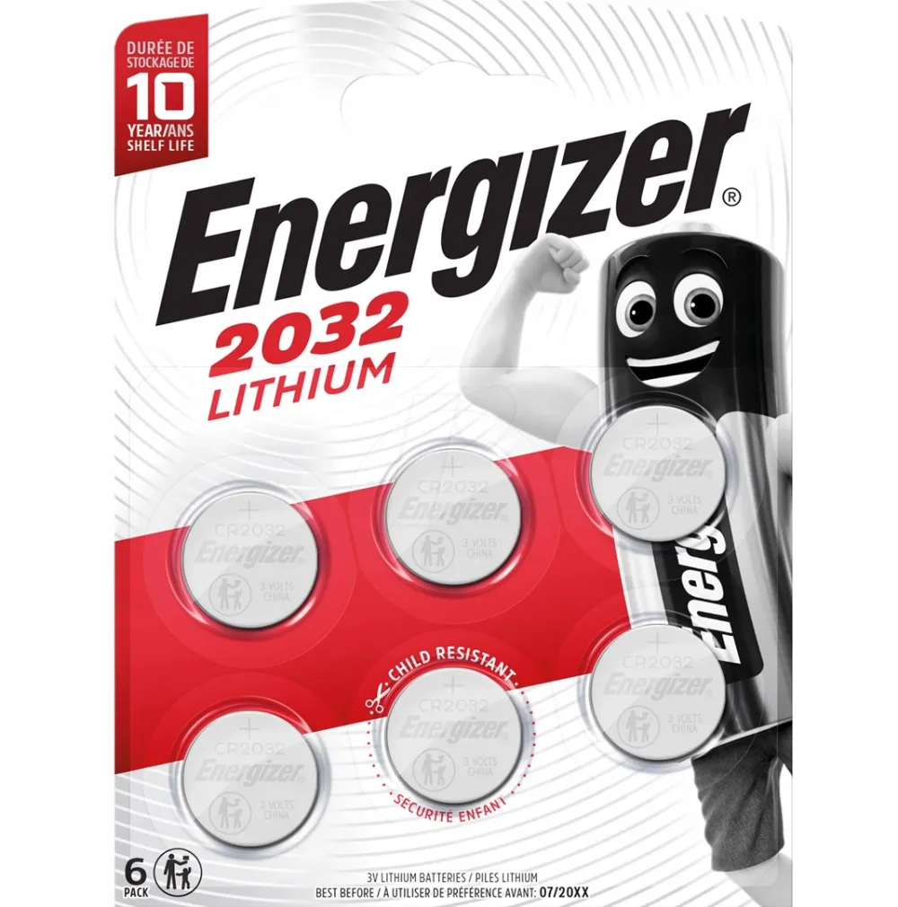 ENERGIZER  BATTERIES SPECIAL CR2032 6 PIECES NEW