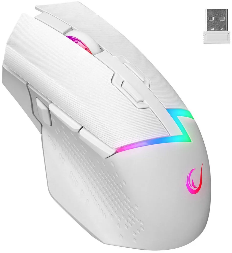 RAMPAGE DROP M3 V2 24000 DPI WHITE WIRELESS MOUSE