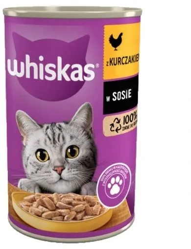WHISKAS Chicken in sauce - wet cat food - 400g