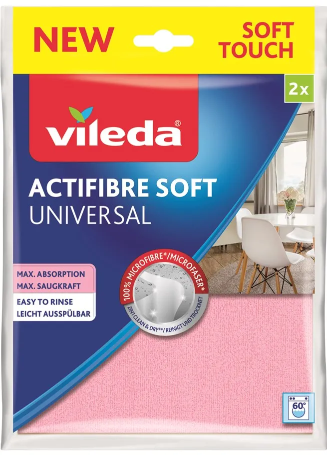 Vileda ACTIFIBRE Soft Universal Soft cloth 2 pc.