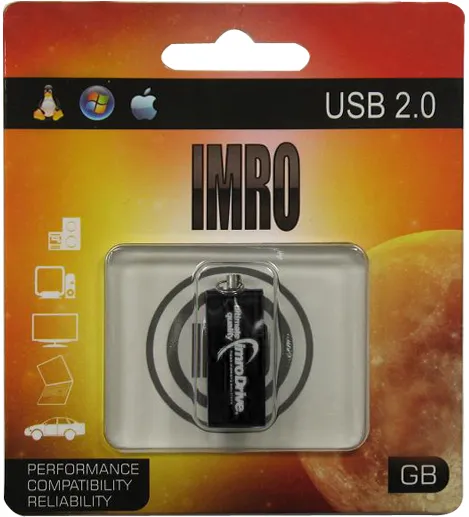 Imro pendrive 8GB USB 2.0 Edge black