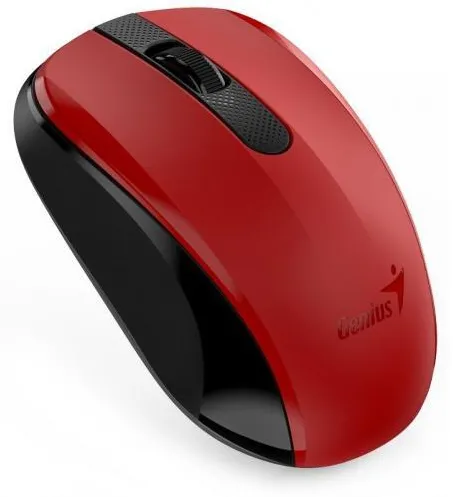 MOUSE Genius, "NX-8008S", PC sau NB, wireless, 2.4GHz, optic, 1200 dpi, butoane/scroll 3/1, , rosu, "31030028401" (timbru verde 0.18 lei)