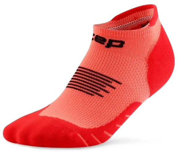 CEP - sosete compresie no show - Run 5.0 - neon coral - III (39-42)