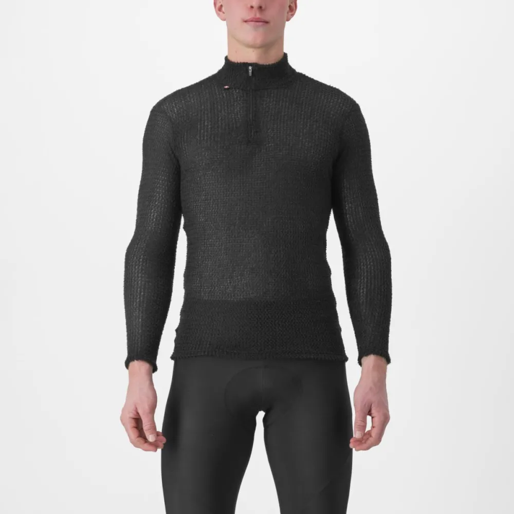 Castelli - tricou manaca lunga - Cold Day 2nd Layer - negru - XXL