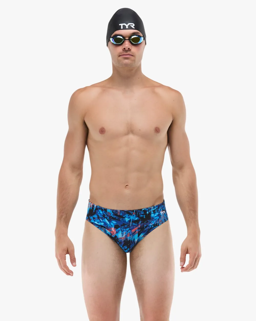 TYR - costum inot barbati tip slip - Durafast Lite Brief Seismo - Red | White | Blue - 30 (S)