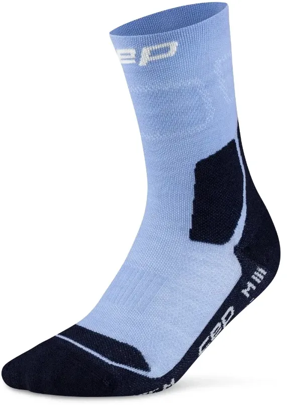 CEP - sosete compresie mid cut - Hiking Light Cushion - light blue | dark blue - IV (42-45)