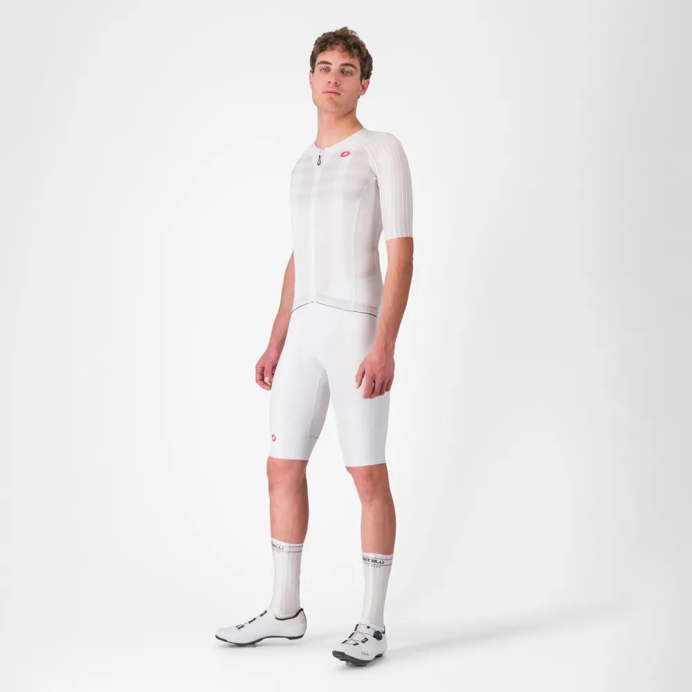 Castelli - tricou ciclism maneca scurta race fit - Aero Race 8S Jersey - alb - M