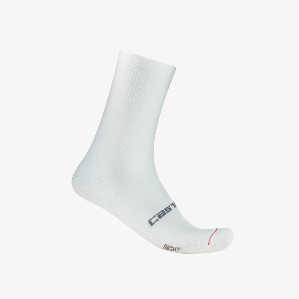 Castelli - sosete ciclism - Espresso 18 Sock - alb - XXL - 44-47