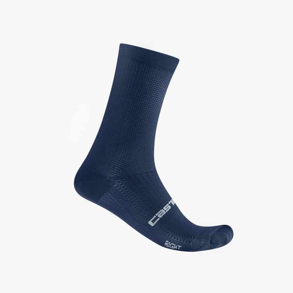 Castelli - sosete ciclism - Espresso 18 Sock - albastru - XXL - 44-47