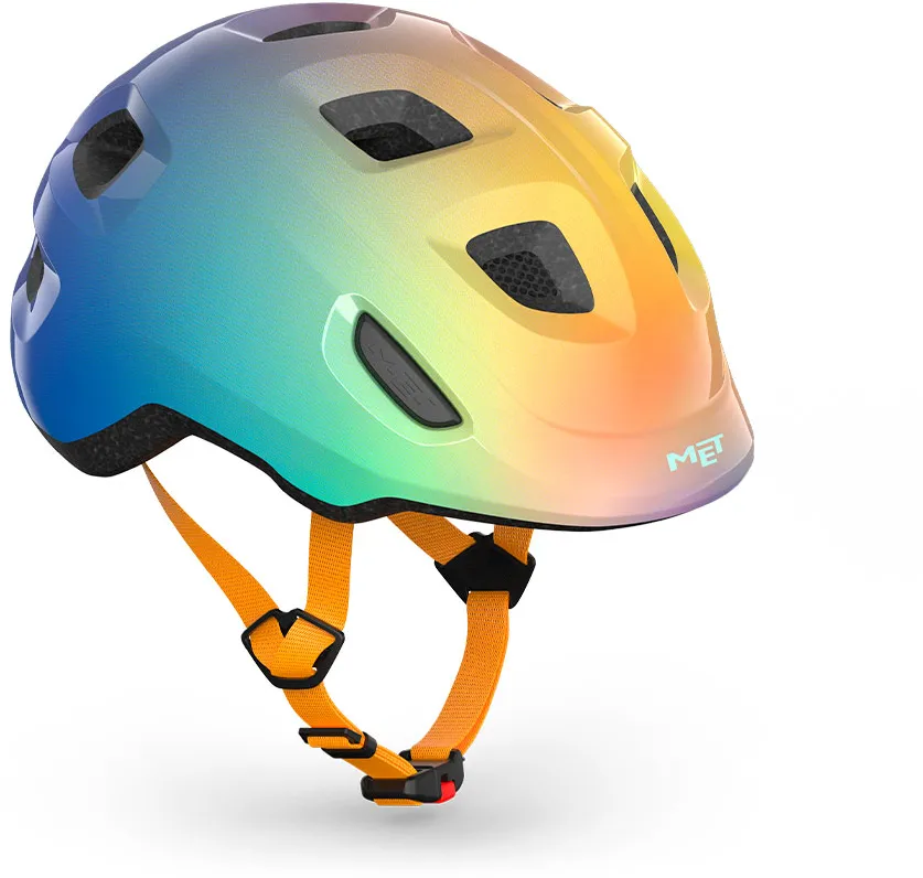 MET - casca copii - Hooray - multicolor lucios - S