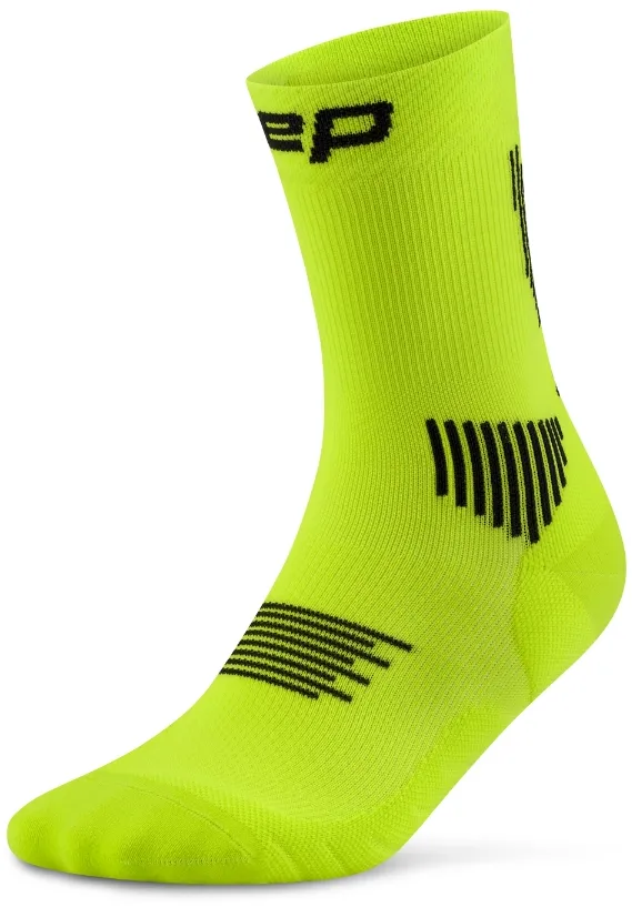 CEP - sosete compresie mid cut - Run 5.0 W - lime | black - III (37-40)