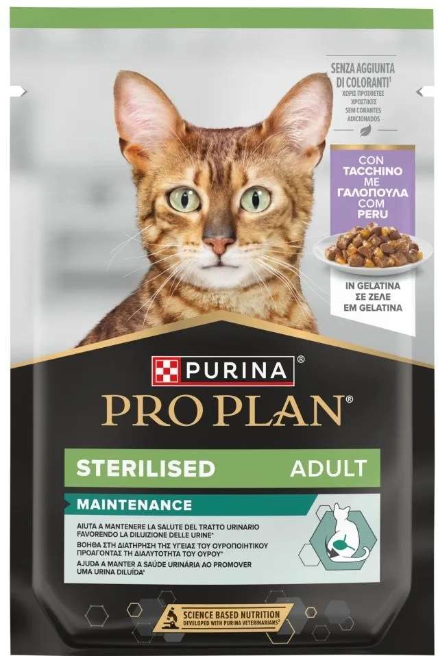 PURINA Pro Plan Sterilised Adult Maintenance Turkey in jelly - wet cat food - 85g