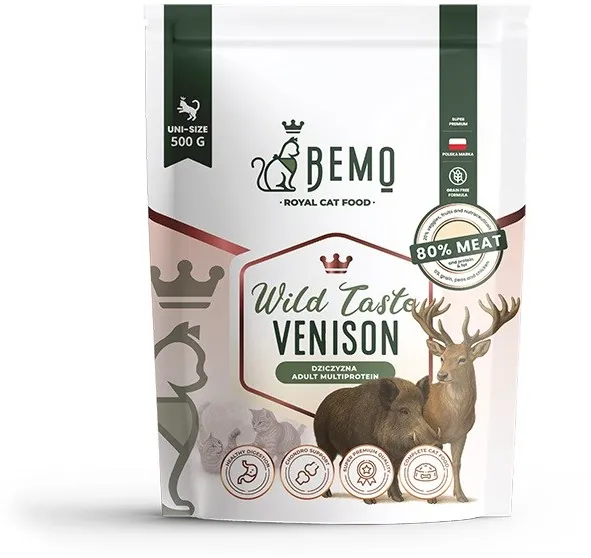 BEMO Cat Wild Taste Venison - dry cat food - 500g