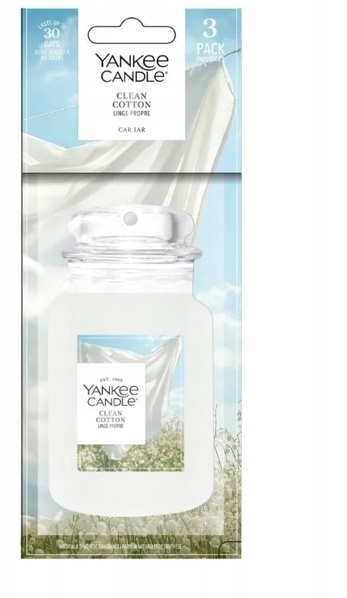 bonus pack CLEAN COTTON YANKEE Scented Air Freshener
