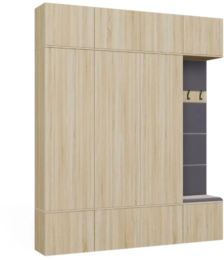 HAGA IV 3SZ1W Wardrobe – Sonoma Oak