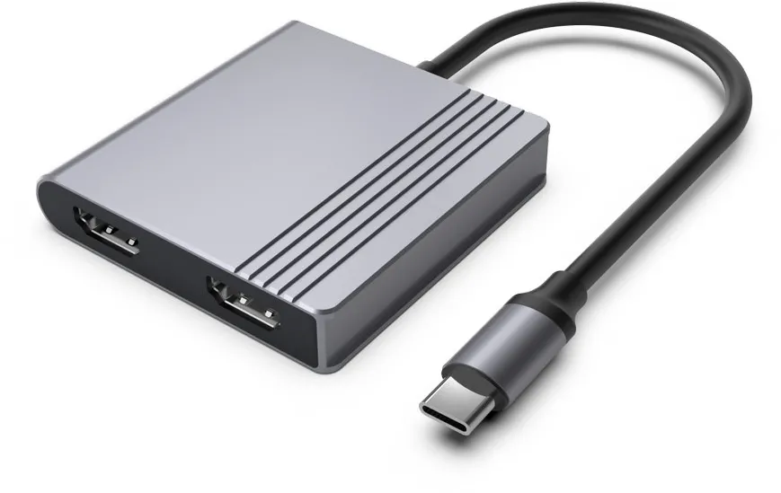 Gembird A-CM-COMBO3-04 USB Type-C 3-in-1 multi-port adapter (2x USB port + 2x HDMI + PD), space grey