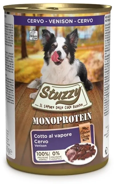 STUZZY Monoprotein Venison - wet dog food - 400 g