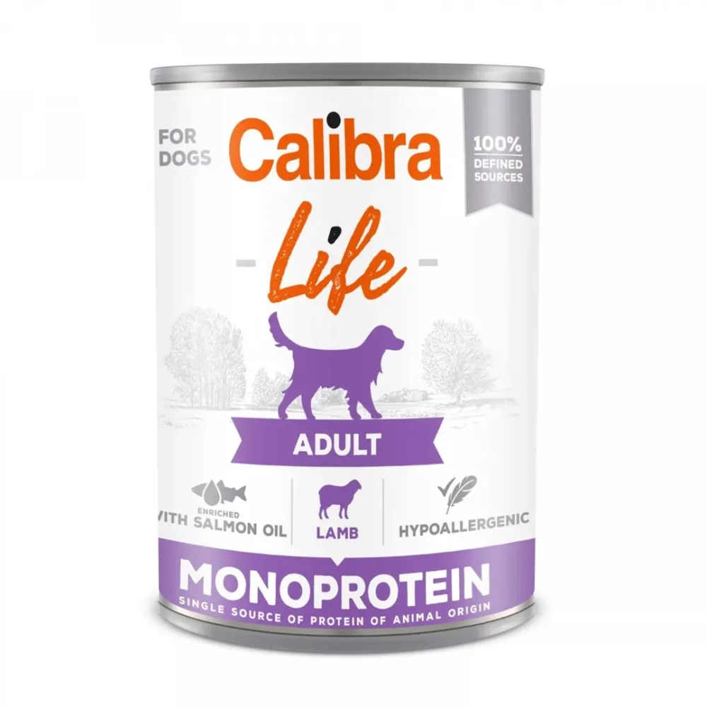 CALIBRA Life Adult Monoprotein Lamb - wet dog food - 400g
