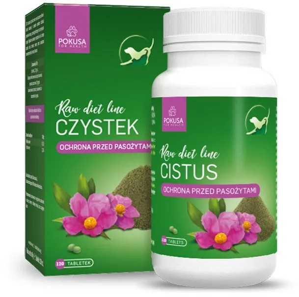 POKUSA RawDietLine Cistus - supplements for dogs and cats - 120 pcs