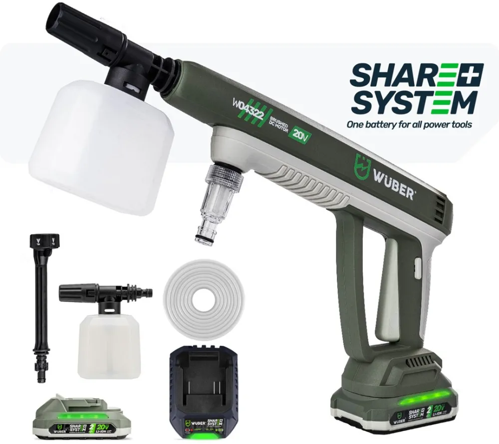 Cordless pressure washer 300 L/h 20 V W04322 WUBER