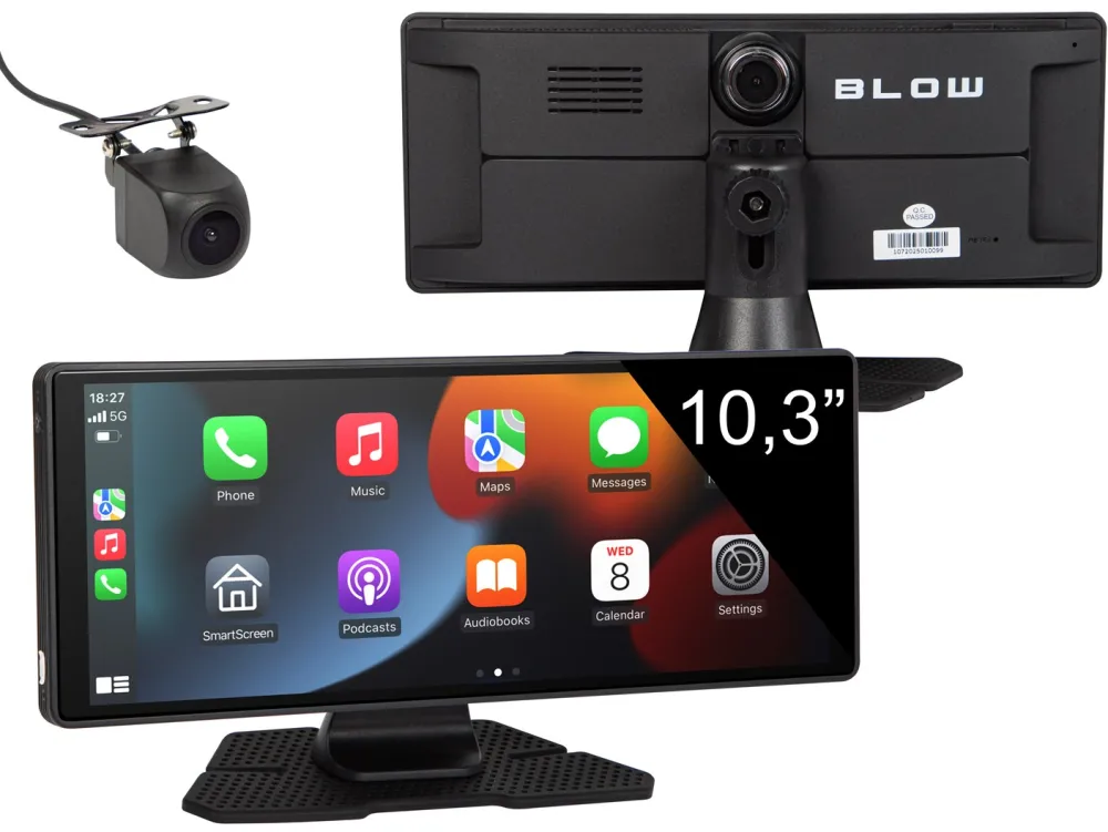 Camera Auto Blow Wireless CarPlay5.0 BLOW Multimedia Station with video recorder and rear view camera