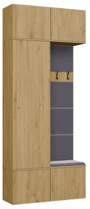 HAGA II 1SZ1W Wardrobe – Artisan Oak