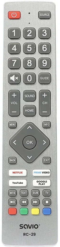Universal Remote Control for SHARP TVs SAVIO RC-29