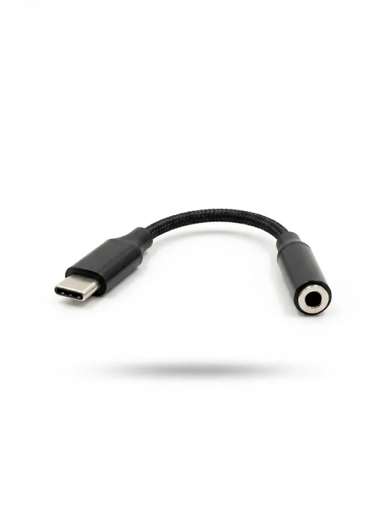 Vakoss TC-5681 Headphone Adapter (USB-C to 3.5mm Mini-Jack) – Black