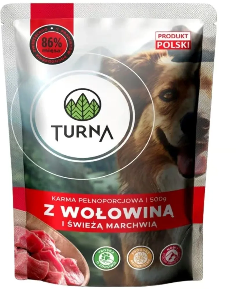 TURNA with beef – wet dog food – 500g