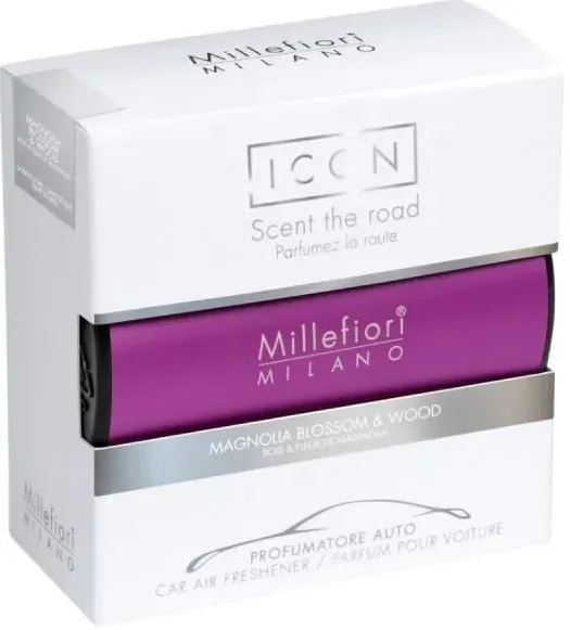Car Air Freshener PURPLE - MAGNOLIA BLOSSOM & WOOD MILLEFIORI