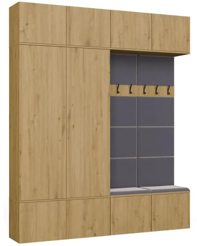 HAGA IV 2SZ2W Wardrobe – Artisan Oak