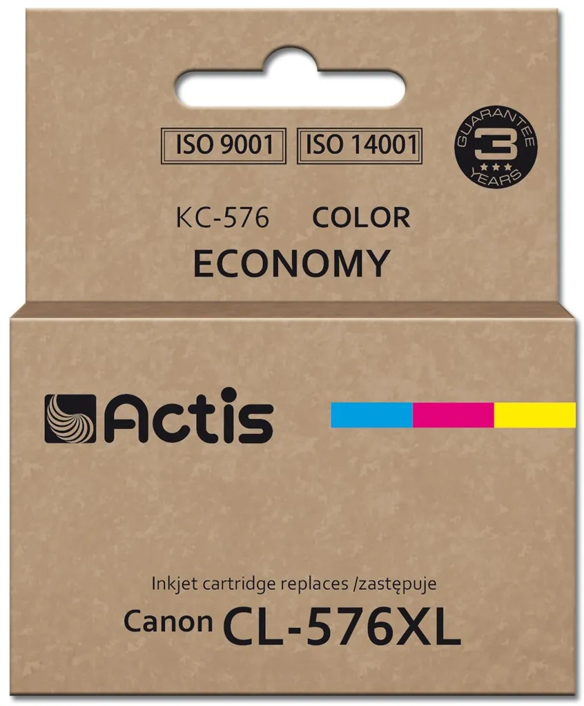Actis KC-576 Canon printer ink, replacement Canon CL-576XL; Supreme; 15 ml; colour: cyan, yellow, magenta