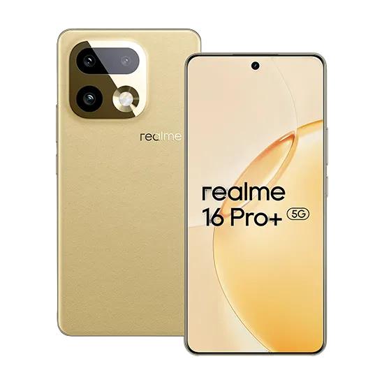 Realme 16 Pro+ 5G Dual Sim 12GB RAM 512GB - Gold