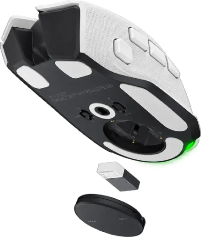 Mouse Razer Basilisk V4 HyperSpeed, alb