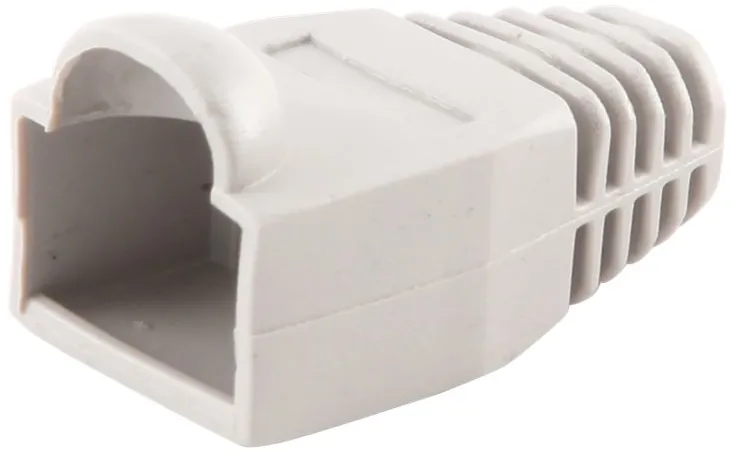 Cablexpert BT5GY/100 Strain relief (boot cap), grey, 100 pcs per polybag