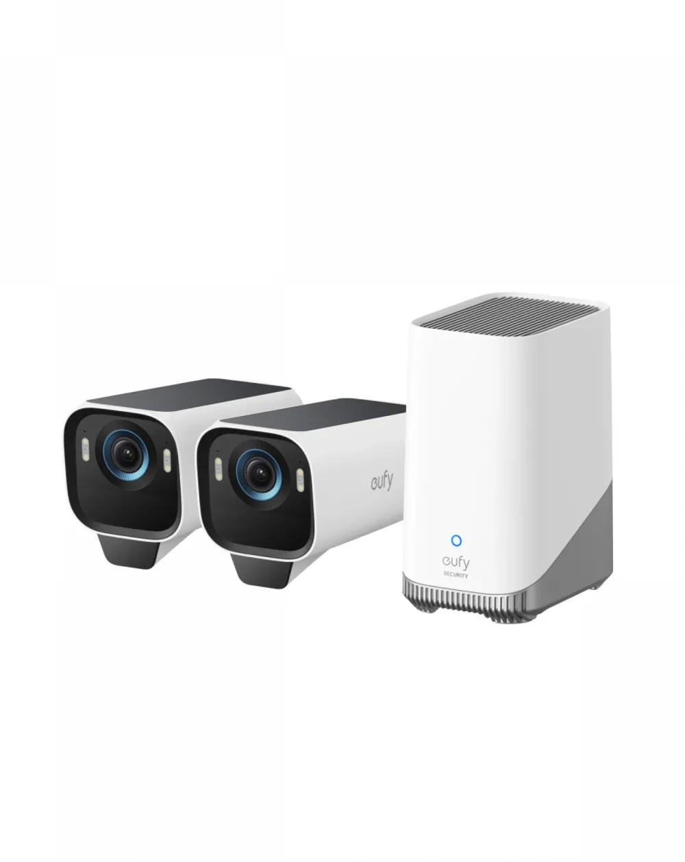 Sistem supraveghere video wireless eufyCam S3 Pro 4K BionicMind™ MaxColor Vision Panou Solar integrat Homebase 3 + 2 camere video eufyCam S3
