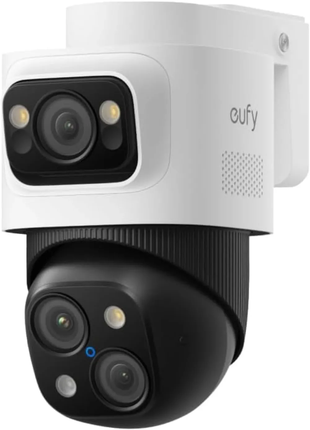 Camera Add-on eufy PoE Bullet-PTZ S4 4K UHD Triple Lens 122° FOV 360° Pan&Tilt 8× Hybrid Zoom AI Night Vision Color pentru NVR Alb