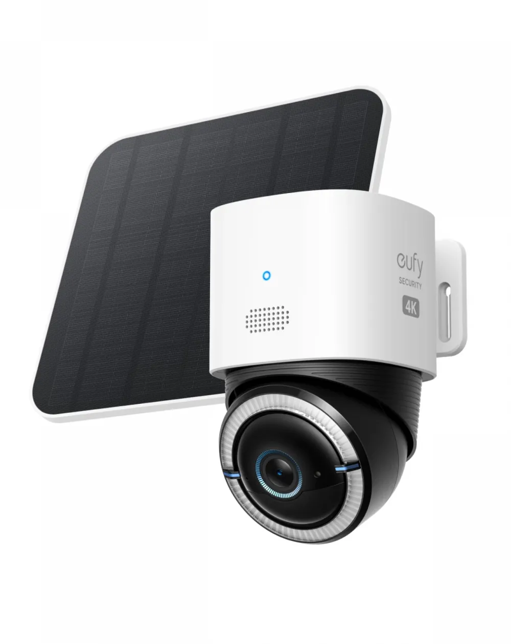 Camera supraveghere video eufy 4G LTE Cam S330 cu Panou Solar 4K UHD Pan/Tilt WiFi AI Alb