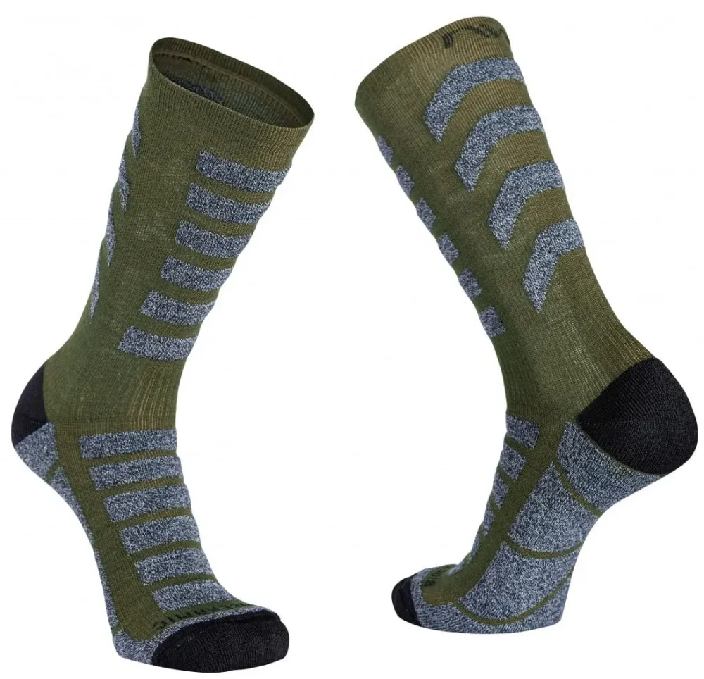 Northwave - sosete ciclism iarna - Husky Ceramic - green - M