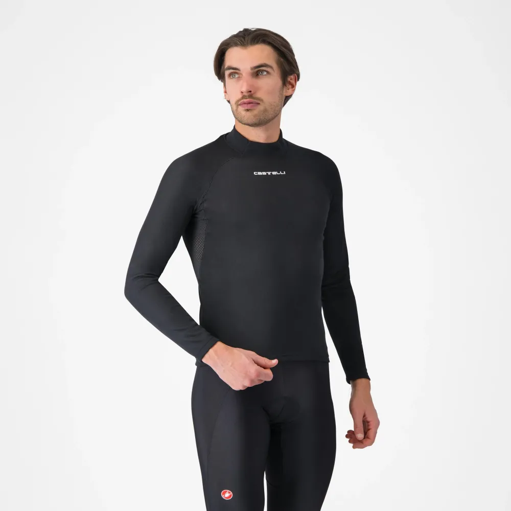 Castelli - bluza de corp cu guler - Flanders 2 Long Sleeve - negru - S