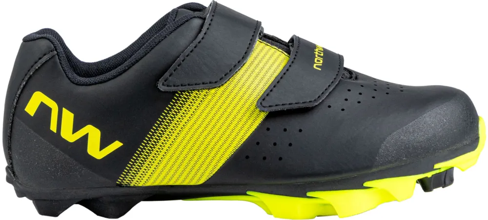 Northwave - pantofi ciclism copii MTB XC - Hammer Junior - negru I fluo galben - 36