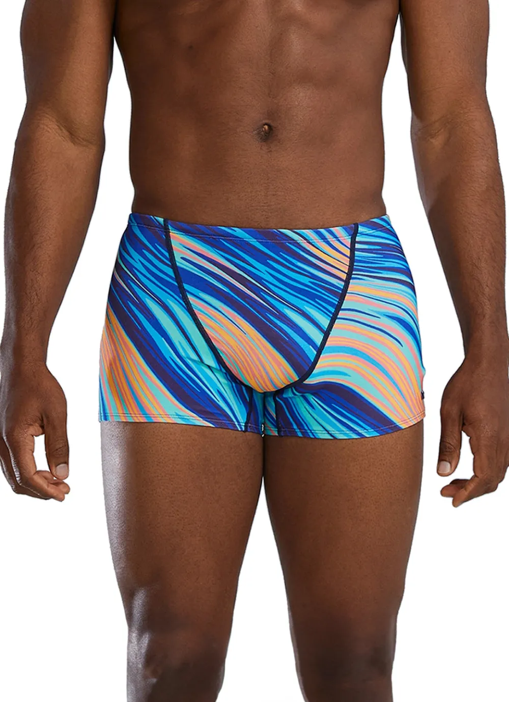 TYR - costum inot barbati tip boxer - Riptide Durafast Elite Square Leg - teal | orange - 32